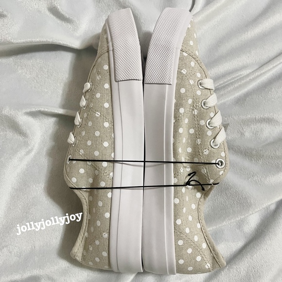 Torrid Natural Polka Dot Canvas Sneaker 9WW - Picture 6 of 12
